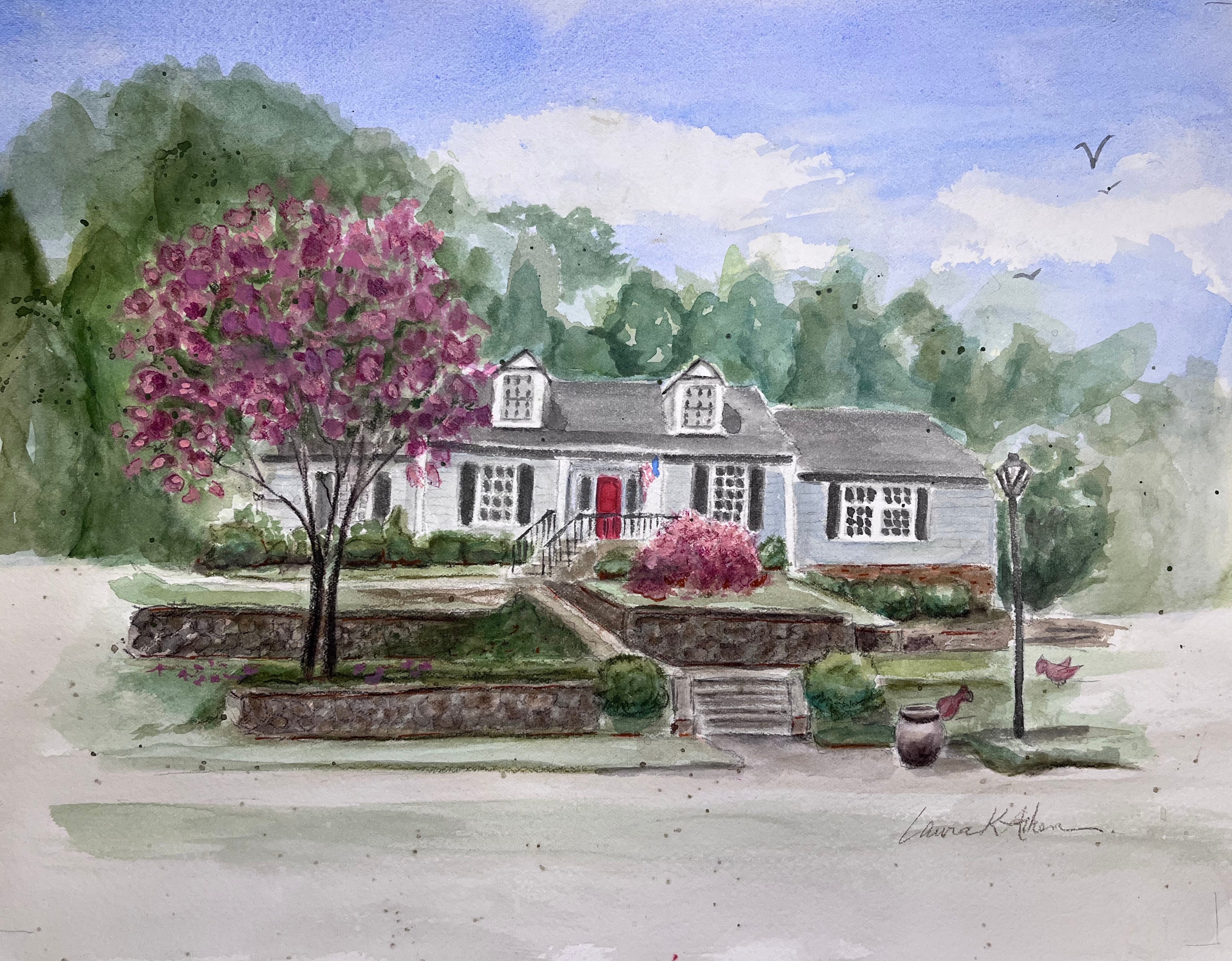 Watercolor Home Portraits