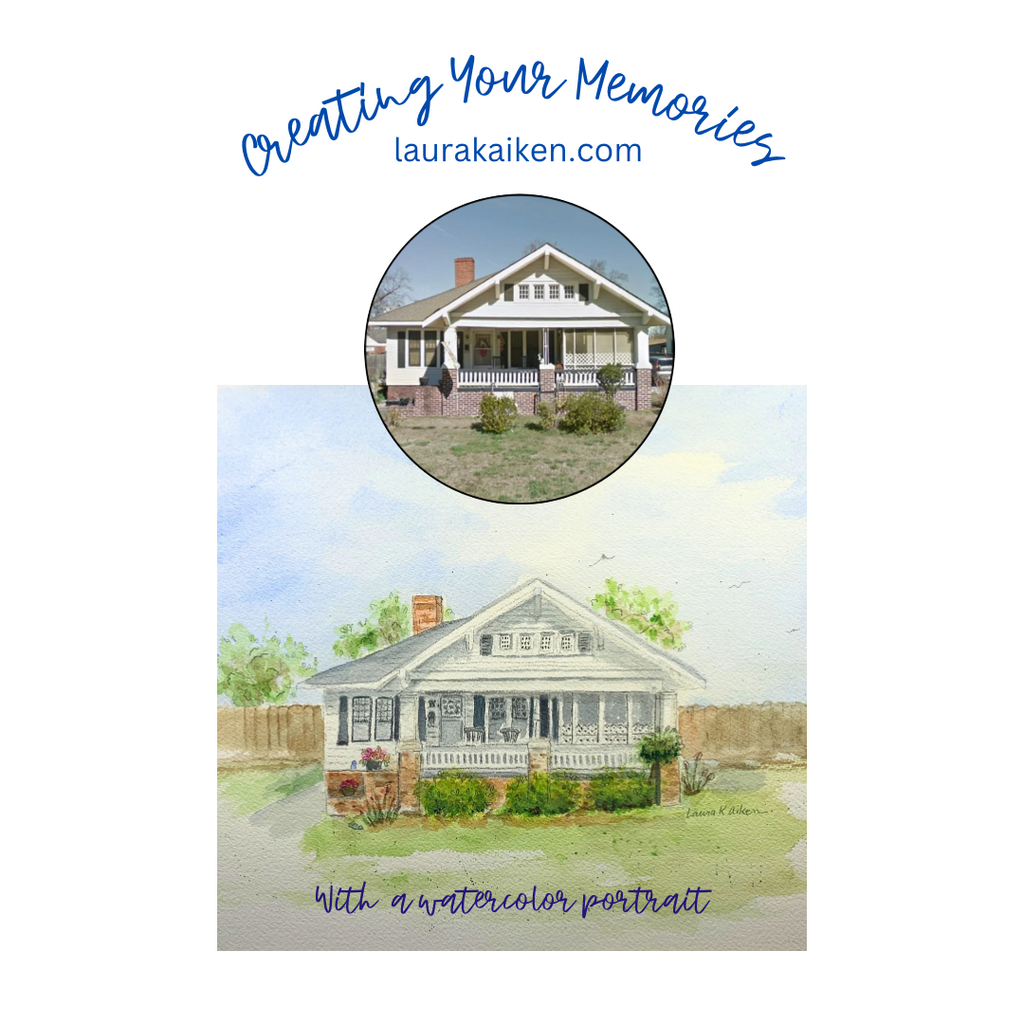 Watercolor Home Portraits