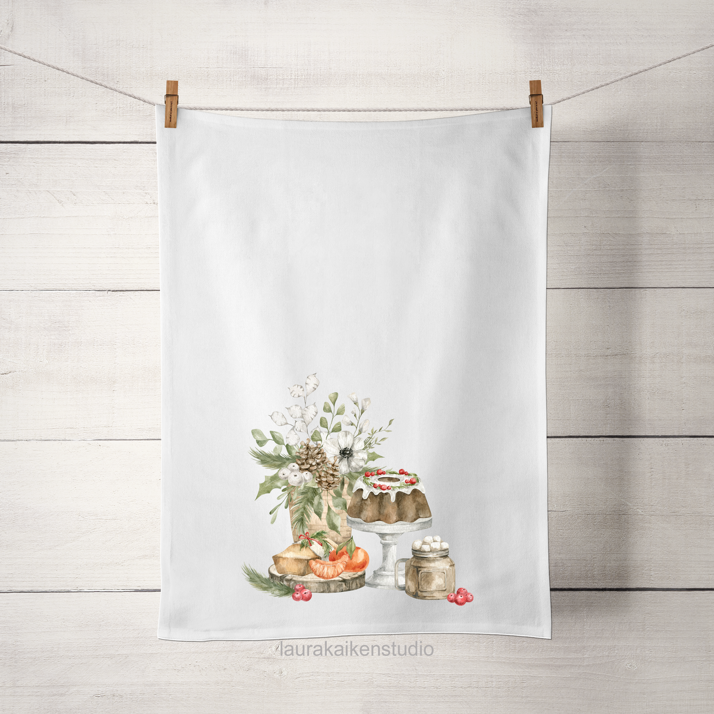 Fall Cake and Eat it Too Tea Towel image 0