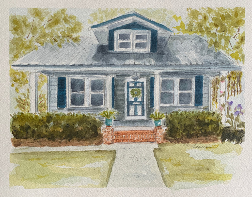 Watercolor Home Portraits