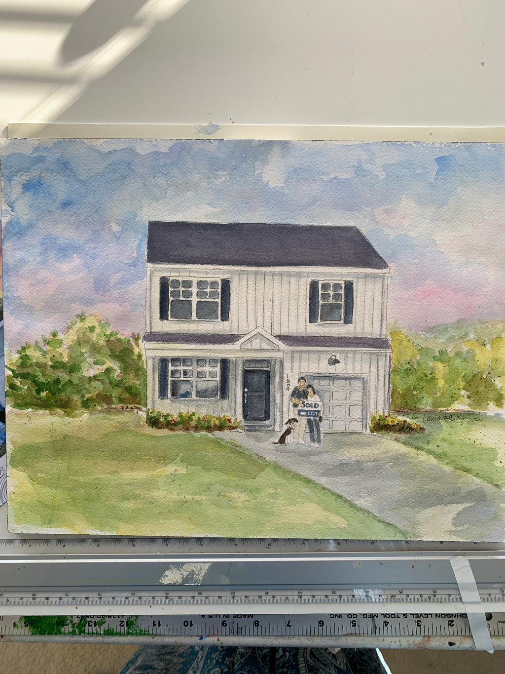Watercolor Home Portraits