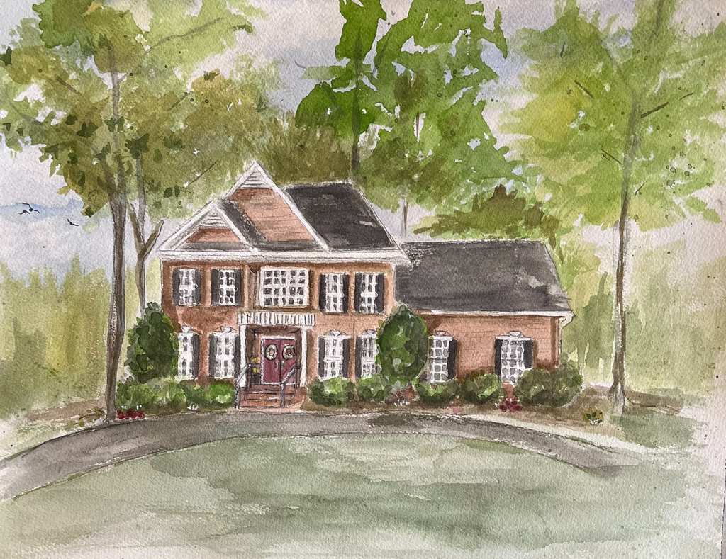 Simpsonville, SC - Original Watercolor