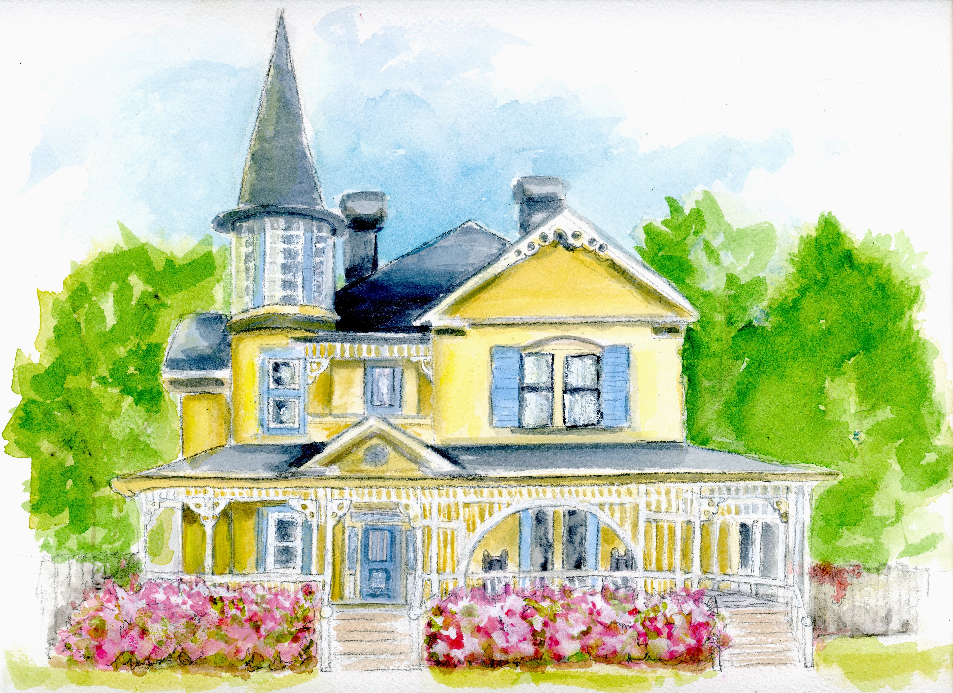 Lee-Batesville, SC - Original Watercolor