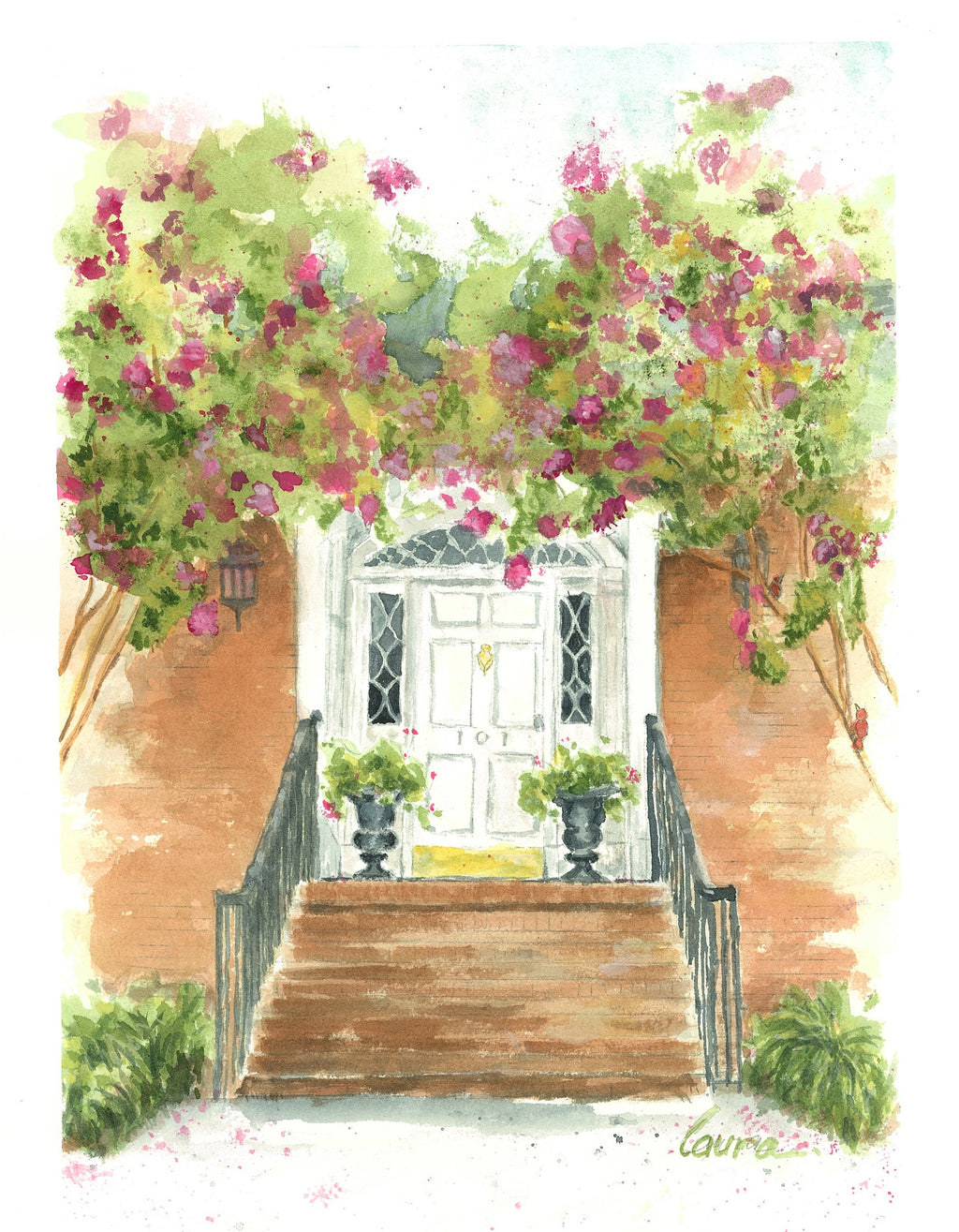 Greenville, SC Original Watercolor