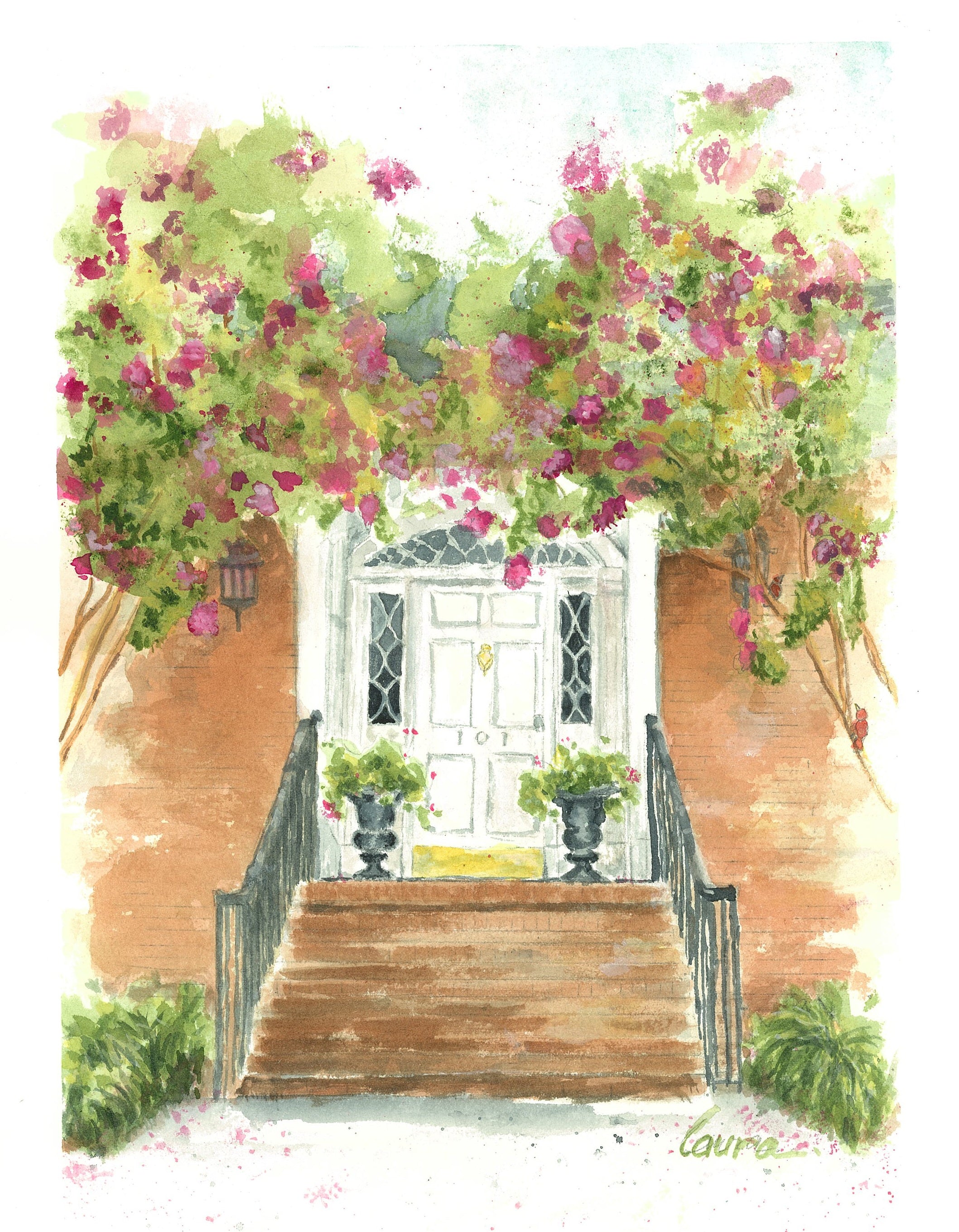 Greenville, SC Original Watercolor