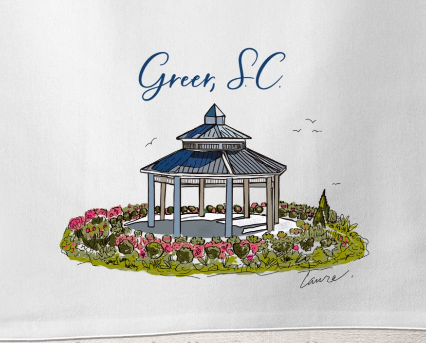 Greer City Park on Tea Towel image 1