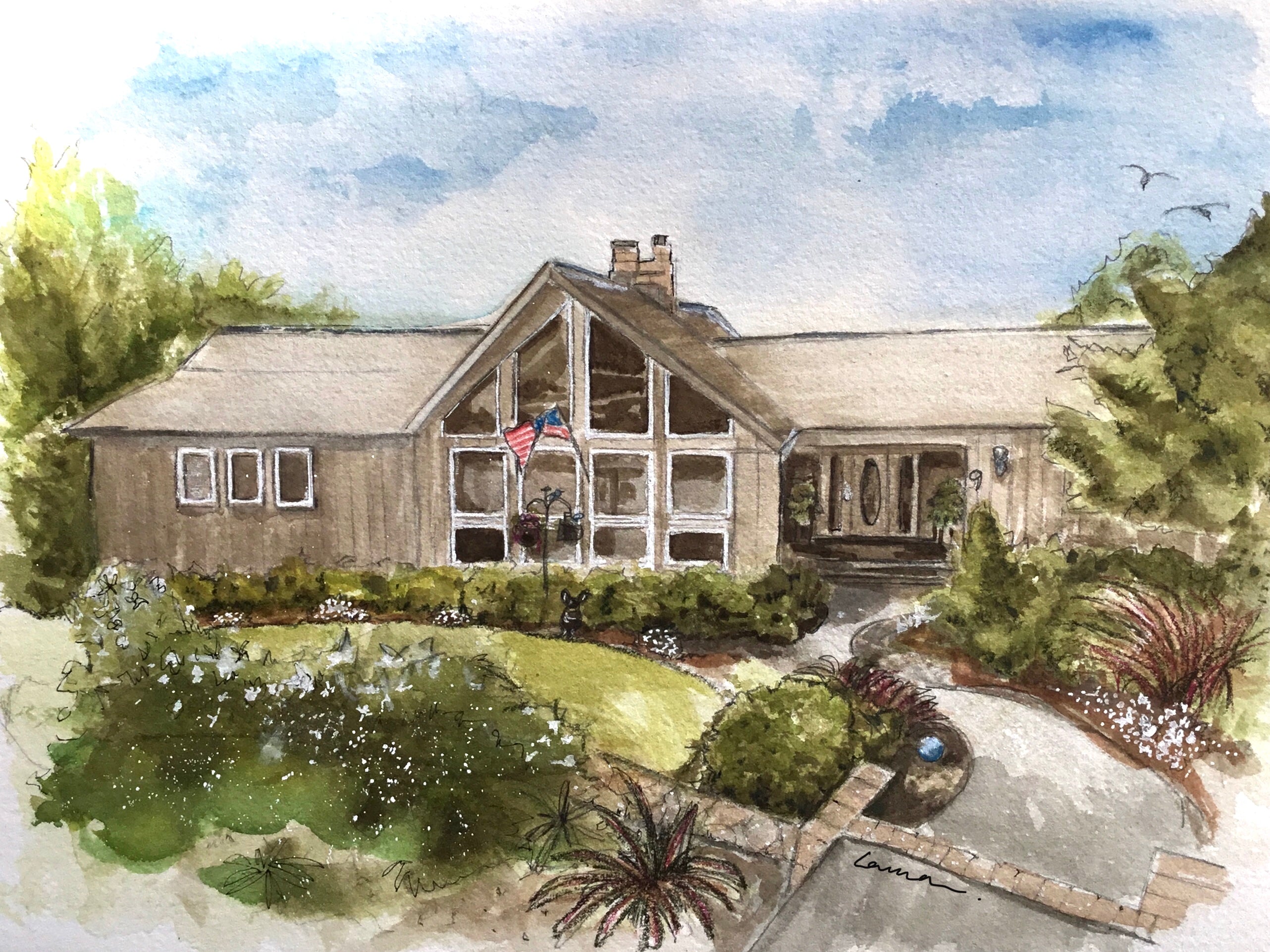 Taylors, SC -  Original Watercolor