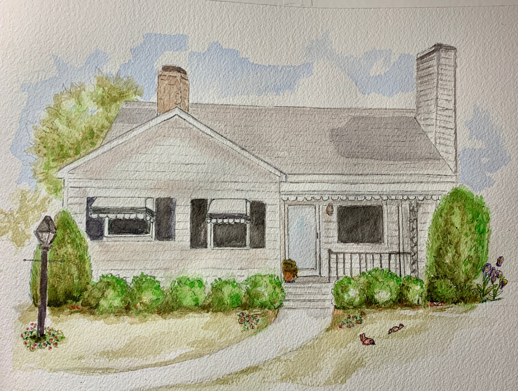 Watercolor Home Portraits