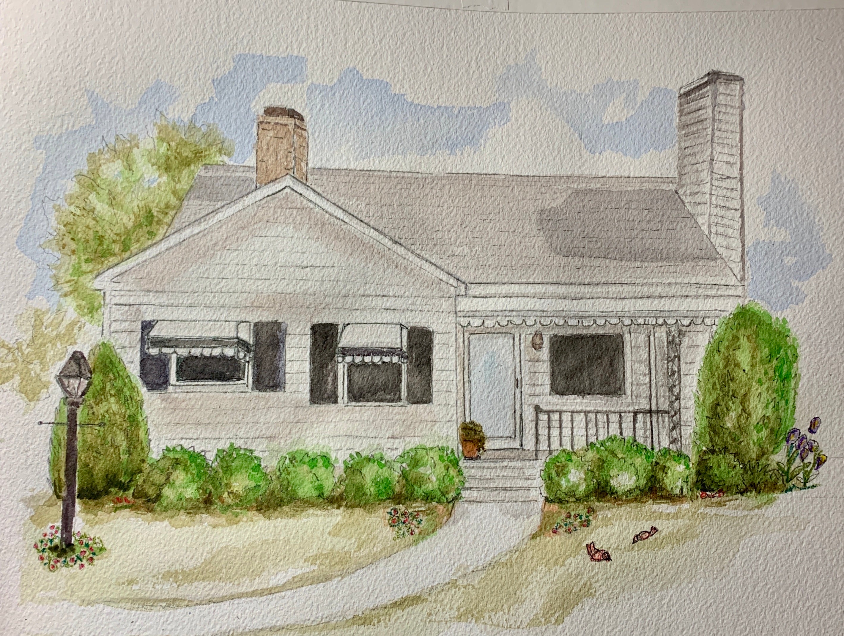 Watercolor Home Portraits