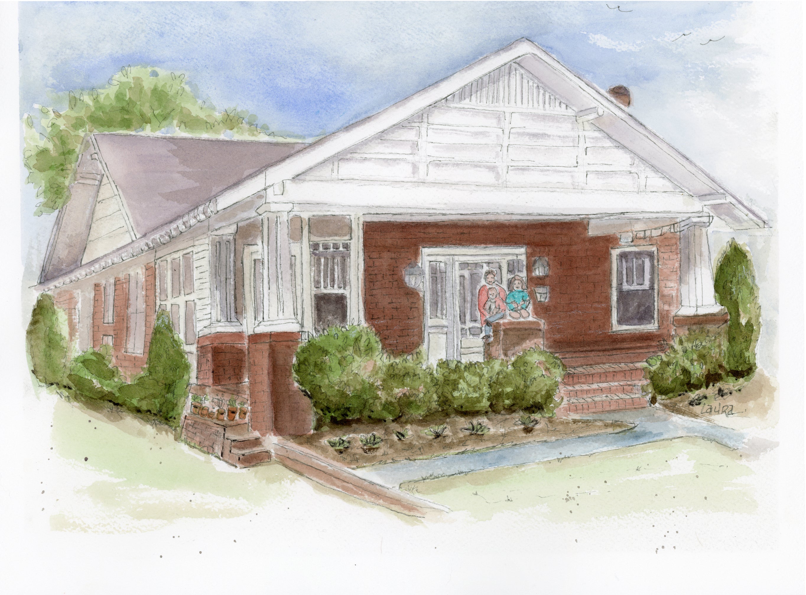 Greenville, SC - Original Watercolor